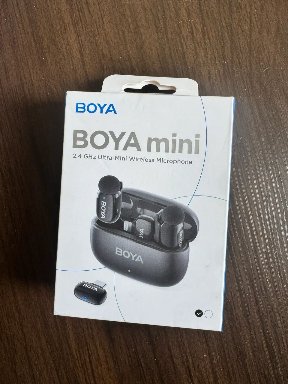 Microfone Sem Fio Boya mini-12 - Lighting e USB-C
