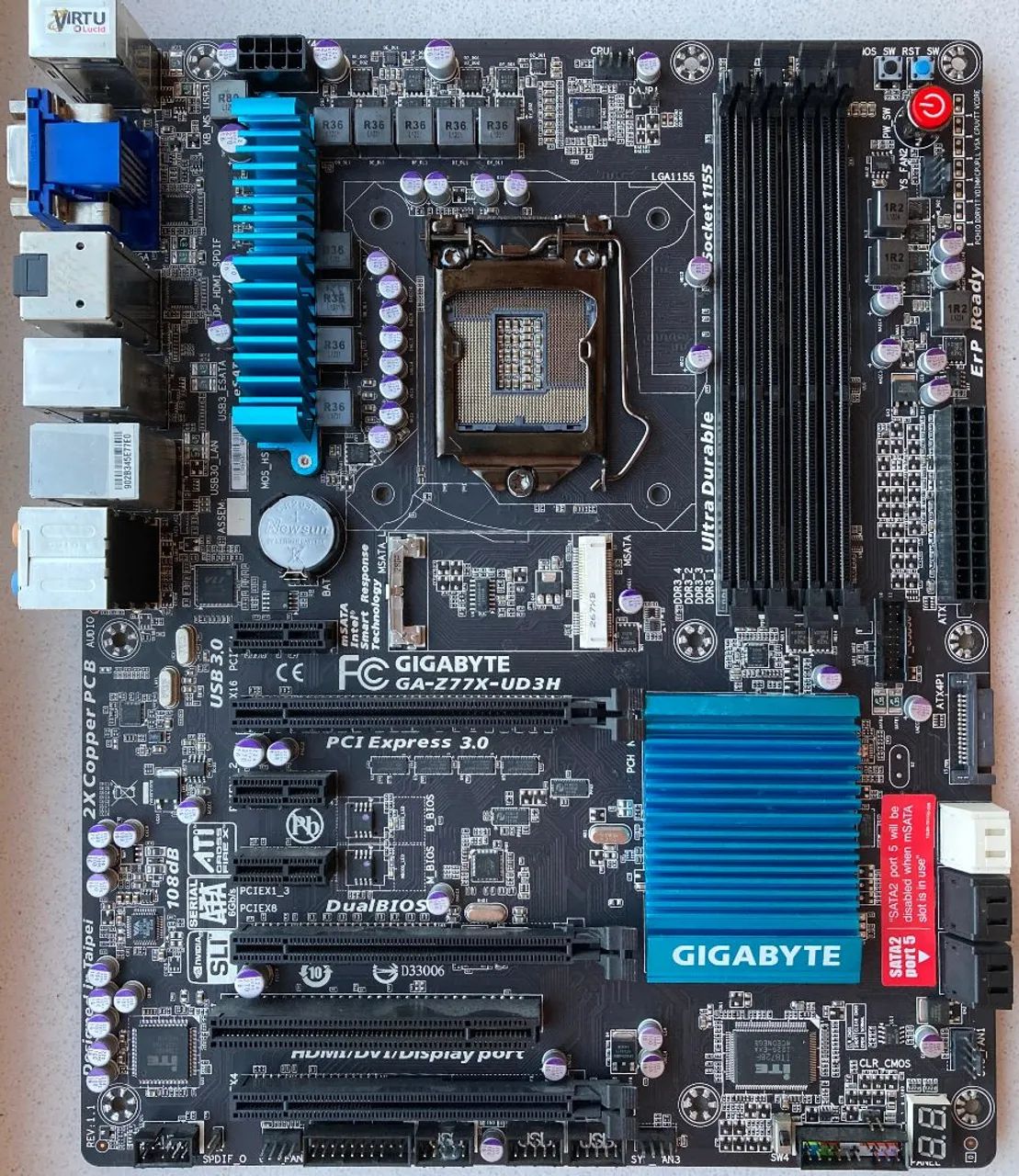 Kit intel gigabyte z77, i7 3770k, 16gb ram - Peças de Hardware