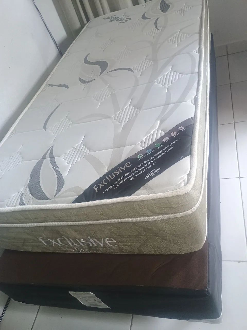 Cama box solteiro Ortobom semi-nova  - Foto 4