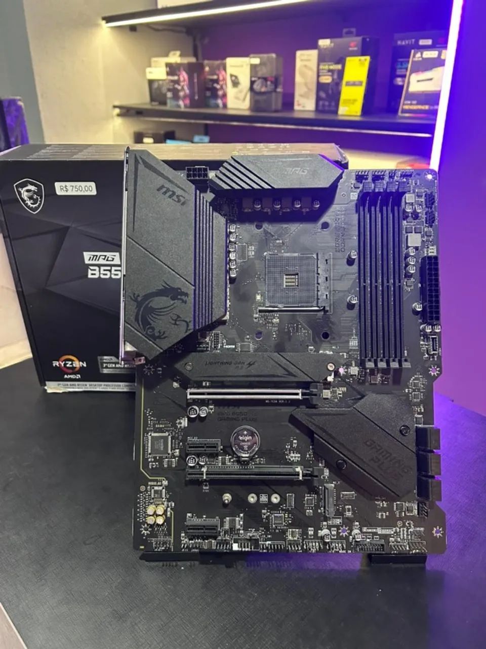 Placa mãe B550 Gaming Plus MSI AM4 - Foto 2