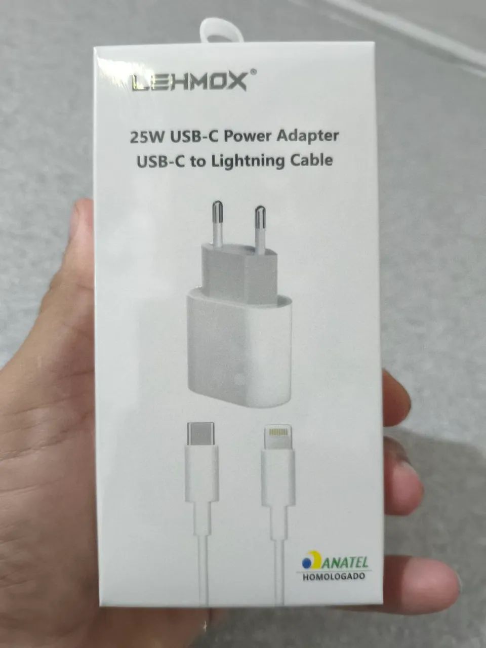 Carregador turbo  iPhone + cabo  25W