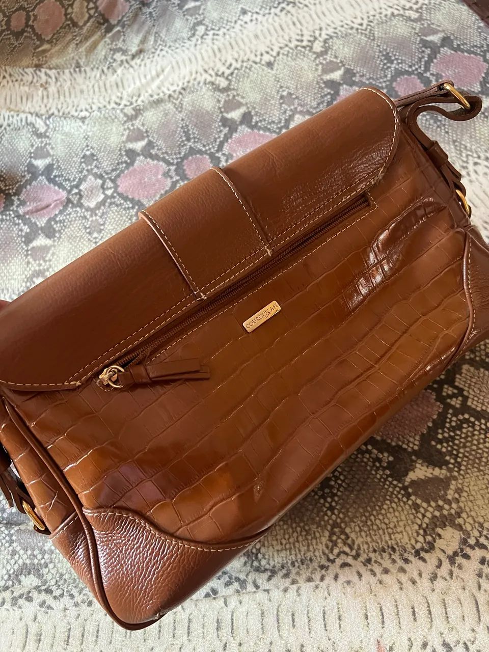 Bolsa feminina de couro café - nova - Foto 3