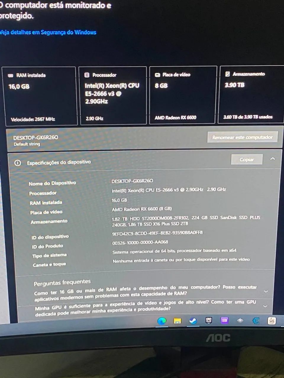 PC Gamer RX 6600 - Foto 2
