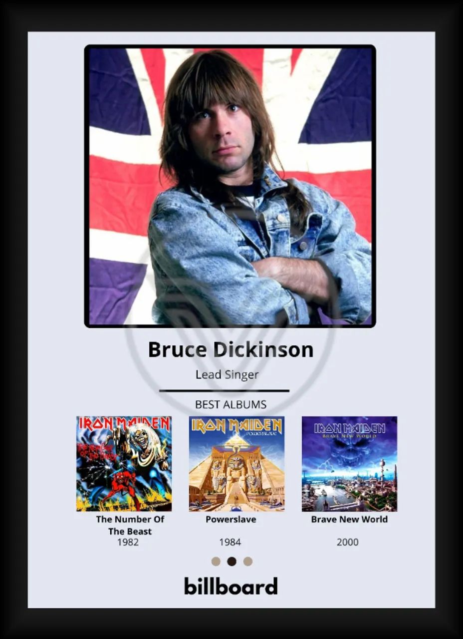 Quadros Decorativos - Estrelas do Rock e Metal - Foto 4