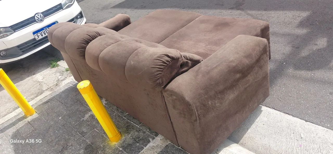 Sofá cama em bom estado sou da zn lauzane paulista sp capital  - Foto 5