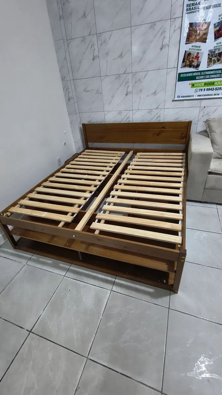 Cama de Casal madeira maciça - Foto 2