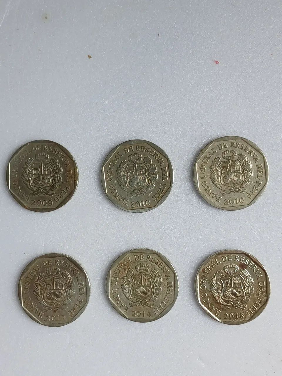 Moedas 50 centimos Peru - Foto 2