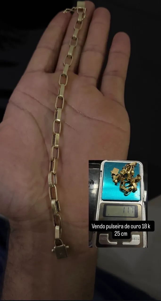 Pulseira ouro 18k - 11,7g - Foto 3