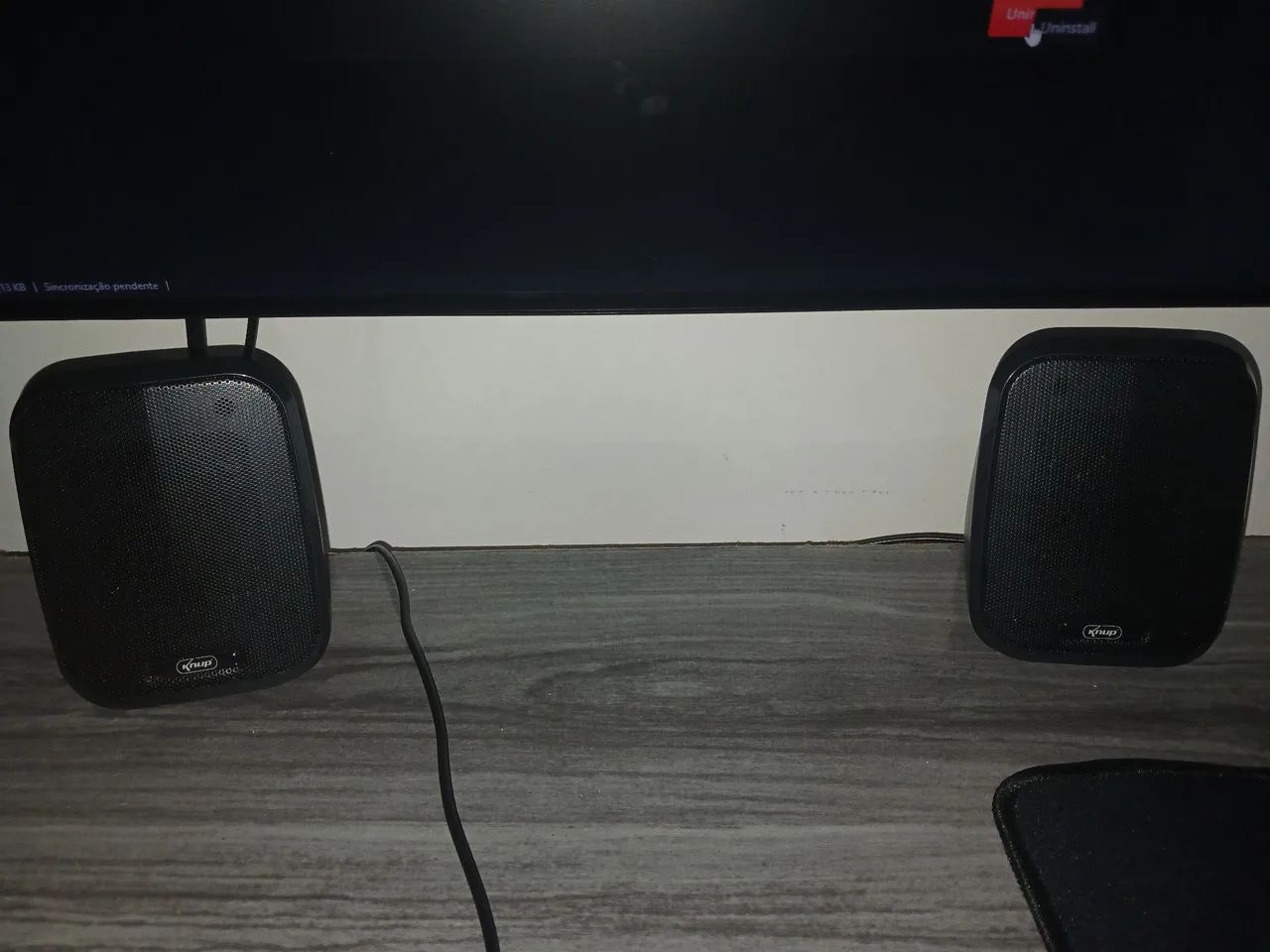 Monitor Mancer 23,5pol e caixinha de som - Foto 4