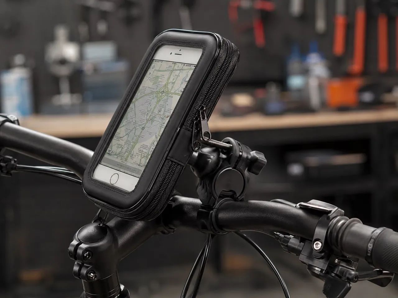 Suporte de Celular para Bicicleta Impermeável 7 Polegadas - Foto 4