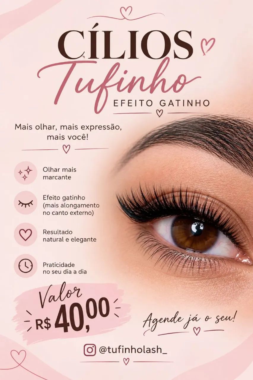 Cílios tufinho 