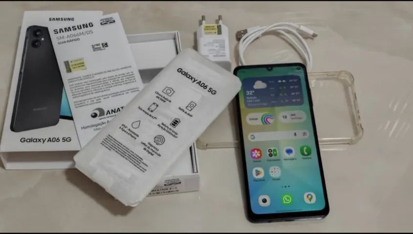 Samsung A06 5G 128gb na caixa e nota - Foto 2
