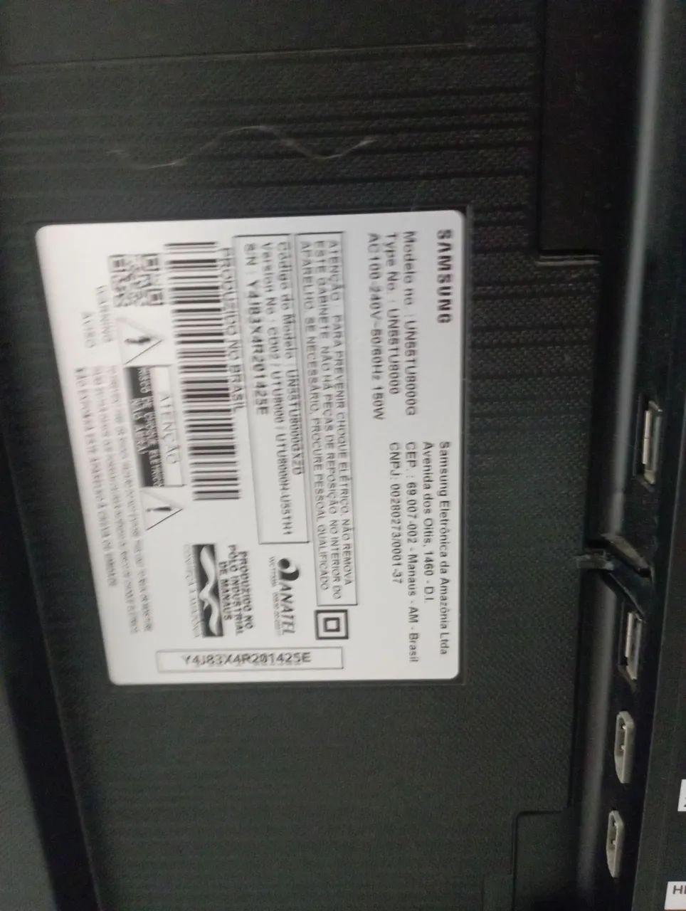 Tv Samsung 55 polegadas com defeito,  - Foto 2