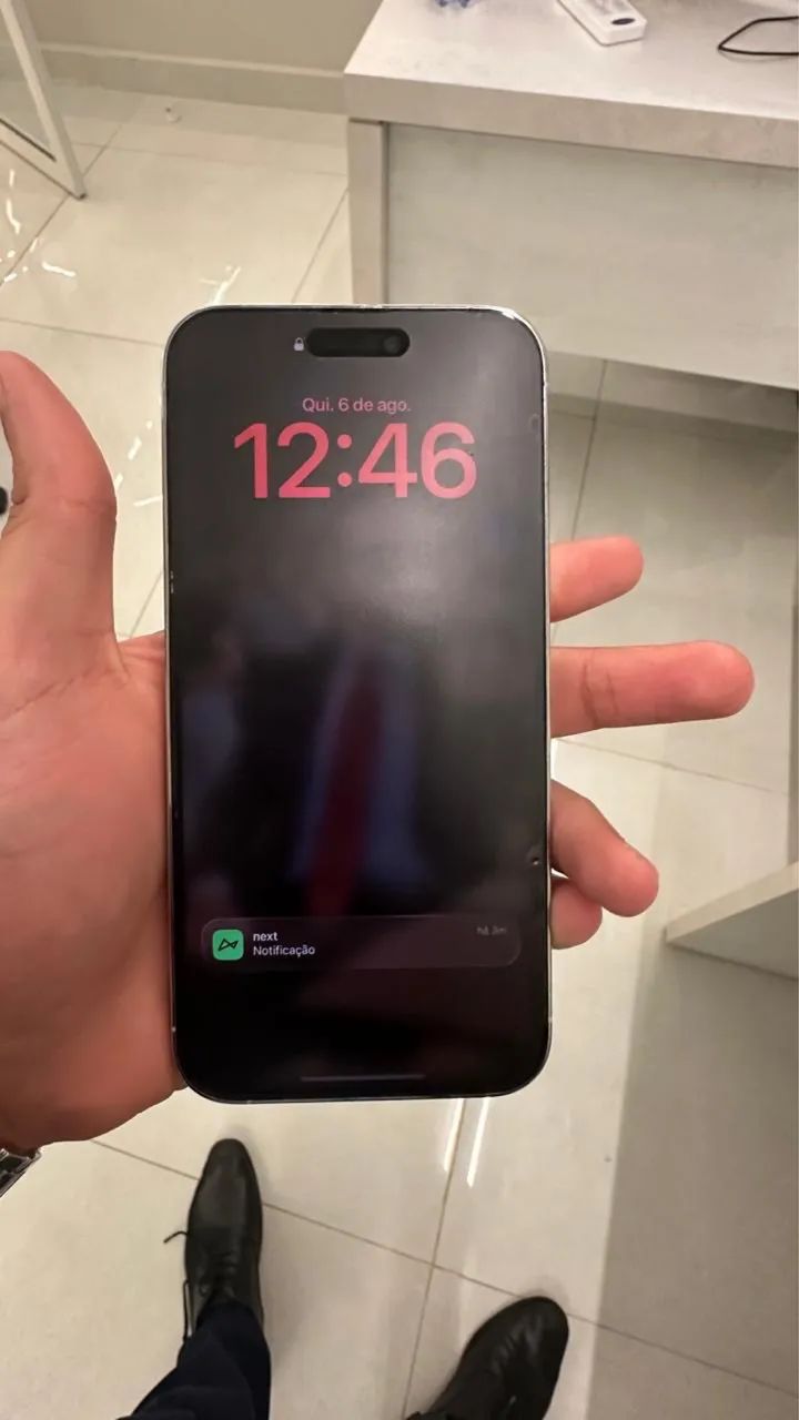 iPhone 14 Pro Max Branco Pérola, Praticamente Novo, Bateria 83% - Foto 2