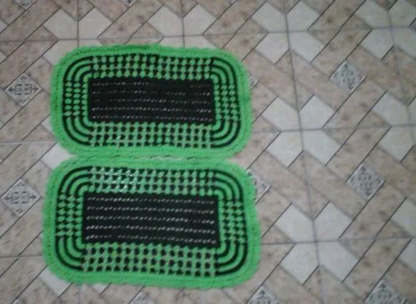 2 Tapete retangular verde - Foto 4