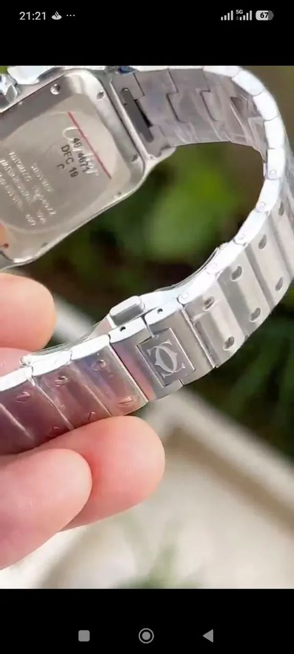 CARTIER SANTOS/ DIAL VERDE/ P.verde/ S.C - Foto 5