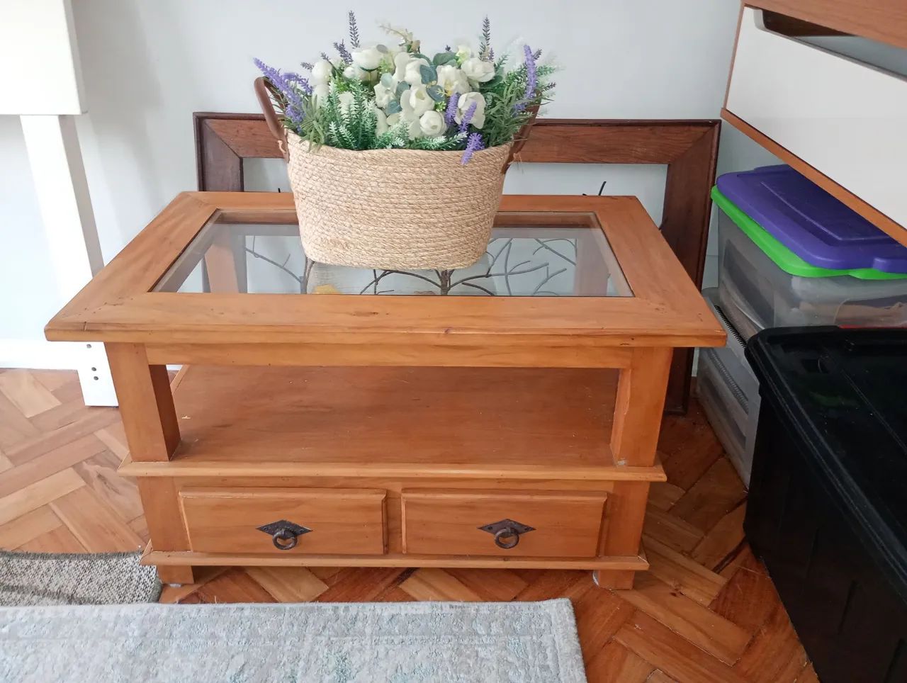 Mesa de Centro em Madeira de Demolição Cerejeira - Elegância e Durabilidade! ?<br>