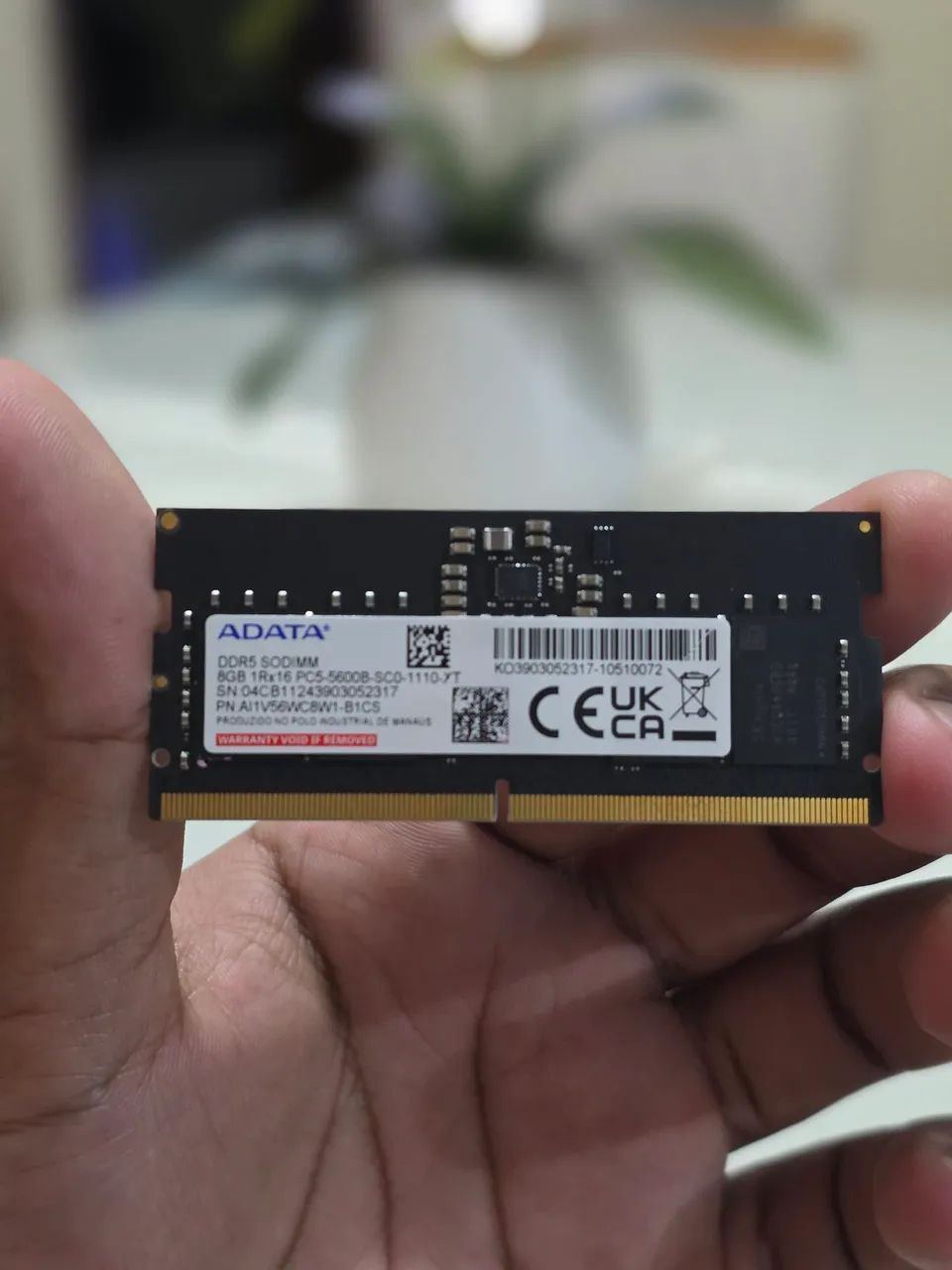 Memória adata 8gb ddr5 5600mhz nova - Foto 2
