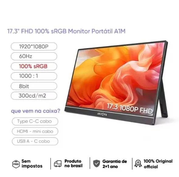 Monitor Portátil 17.3''