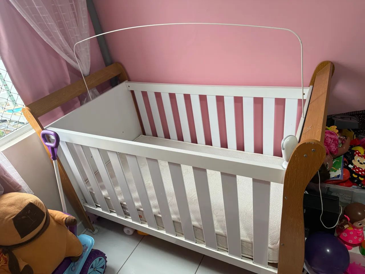 Berço americano +colchão pro saúde baby 