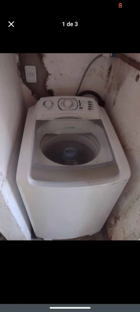 Máquina de lavar 10 kg funcionando com defeito 