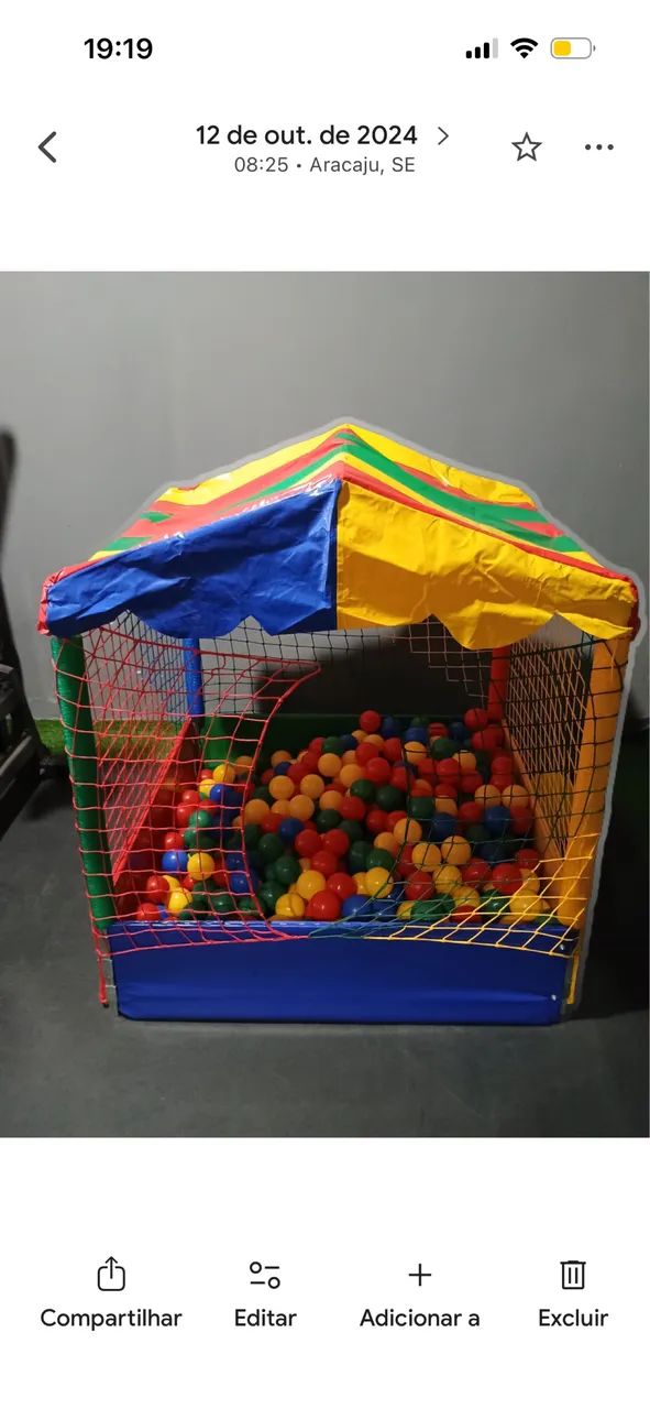 Casinha de bolinhas 