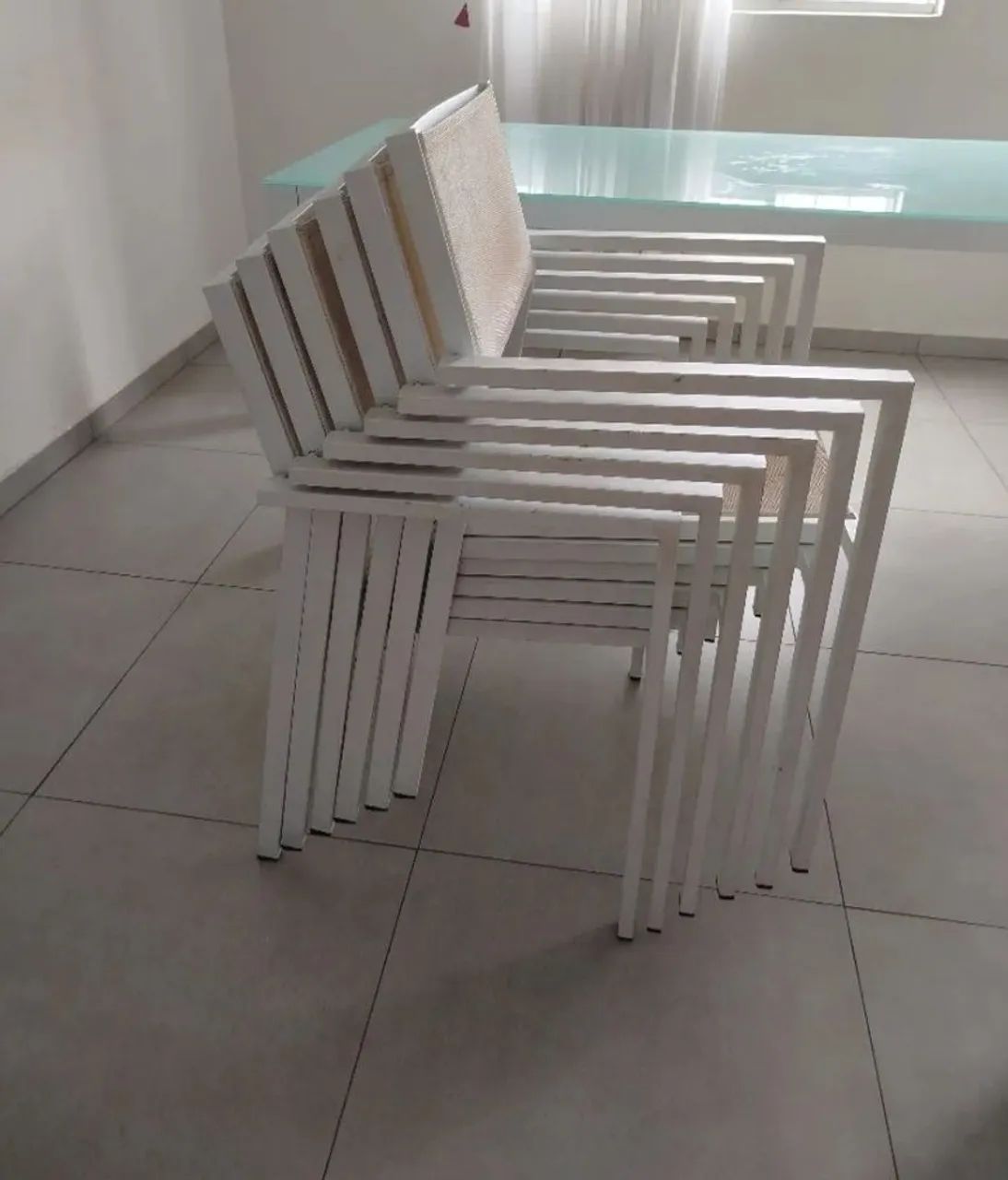 Cadeiras de alumínio 