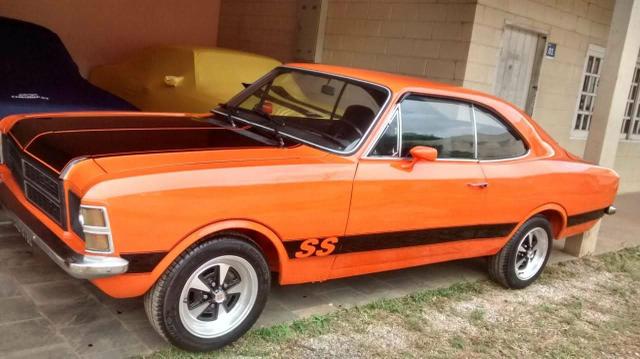 Opala ss de plaqueta original laranja boreal placa preta - Foto 10
