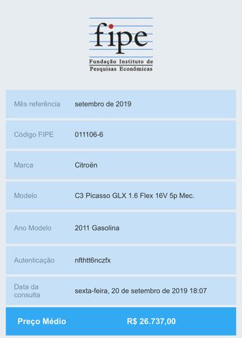 PICASSO GLX 2011 ÚNICO DONO 56000km - Foto 7