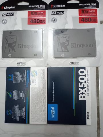 SSD 480gb kinkiston ou crucial