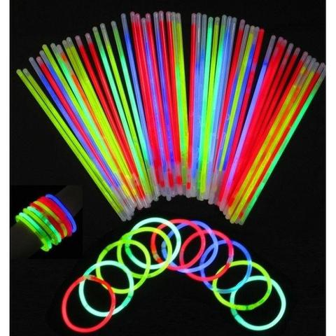 Pulseira neon kit com 100 peças coloridas - leia a descrição - Foto 3