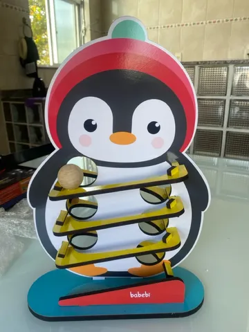 Brinquedo Educativo Jogo Balança Numérica Matemática Pinguim