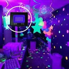 Kit 2 Refletor Led Luz Negra Led 30w Ip66 Dj Balada Festa - Foto 2