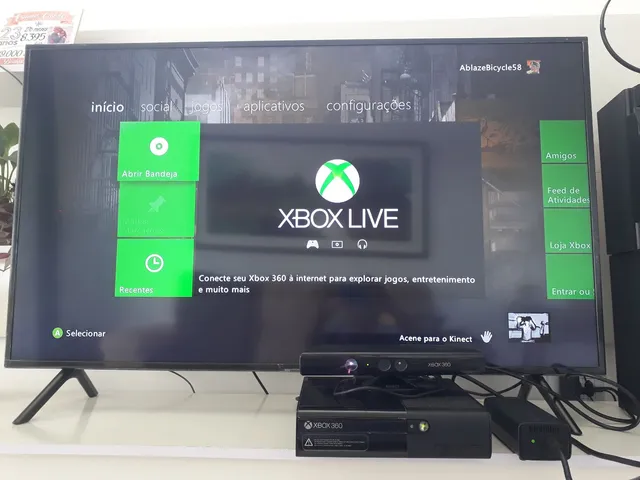 Xbox 360 Arcade Rgh E Lt 3.0 Ssd 240gb + 2 Controles Com 35 Jogos Na  Memoria