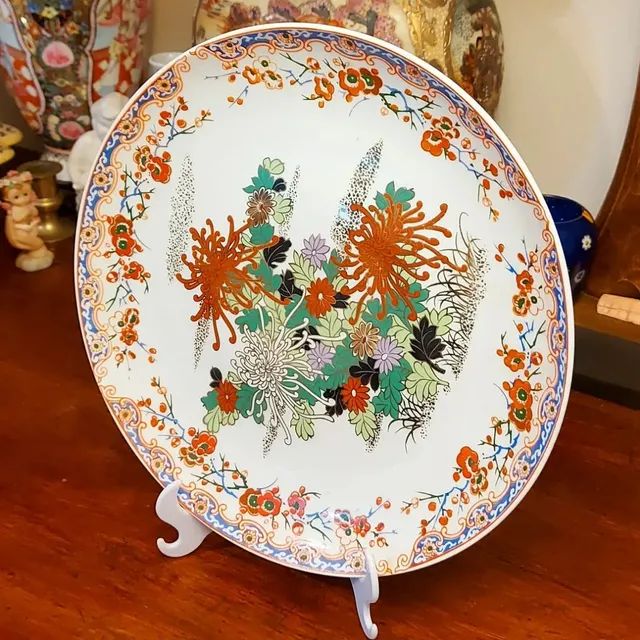 Prato decorativo em porcelana oriental  - Foto 3