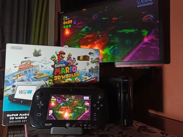 Jogo Lacrado Bluray Novo Super Mario 3d World Nintendo Wii U