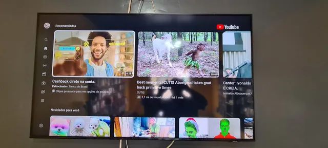 Smart TV Samsung, 50 Polegadas, estado de nova , parcelo no cartão até 12x<br>
