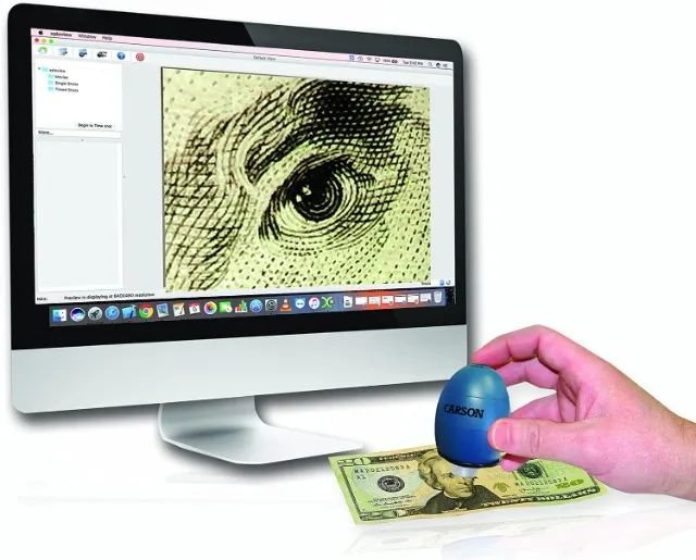 Microscópio Carson de Computador com Zoom 81X e iluminação por LED - Foto 6