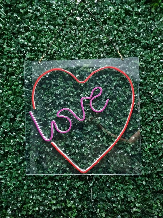 Letreiro Néon led Placa acrílico love - Foto 4