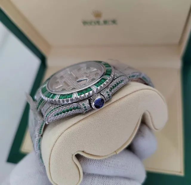 Relogio Rolex Submariner Cravejado Clone Eta  - Foto 3
