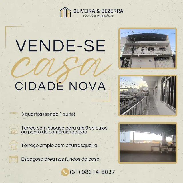 Casa ampla com terraço, quintal e térreo com espaço para comércio ou galpão
