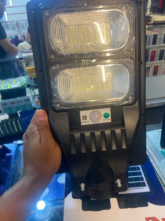 Luminária Solar 100w C/ Sensor Placa embutir 