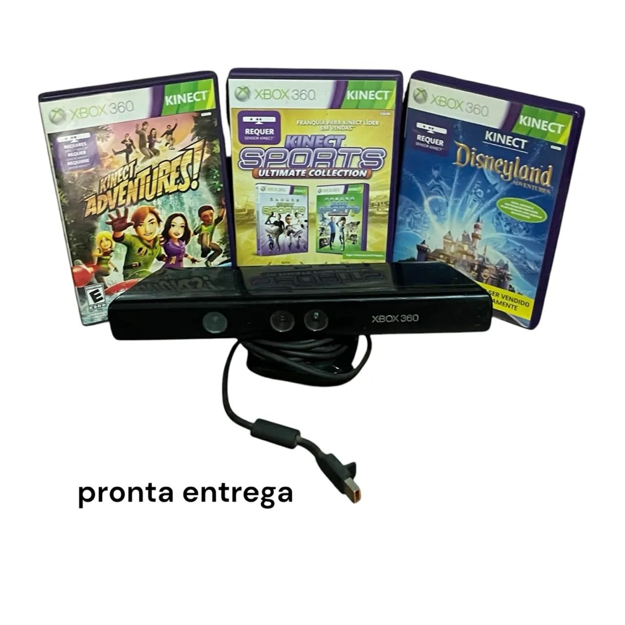 ORIGINAL Xbox 360 Kinect Adventures e Kinect Sports Ultimate Collection