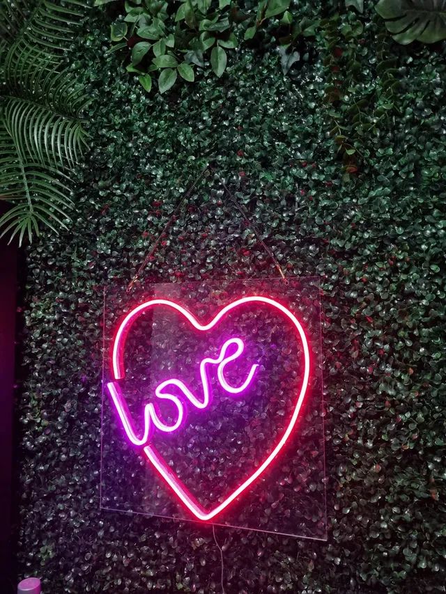 Letreiro Néon led Placa acrílico love - Foto 2