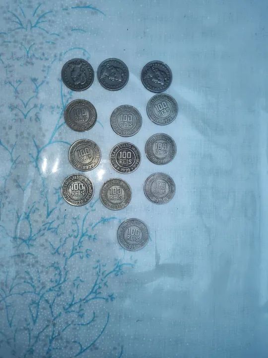Moedas antigas de 100 Reis - Foto 2