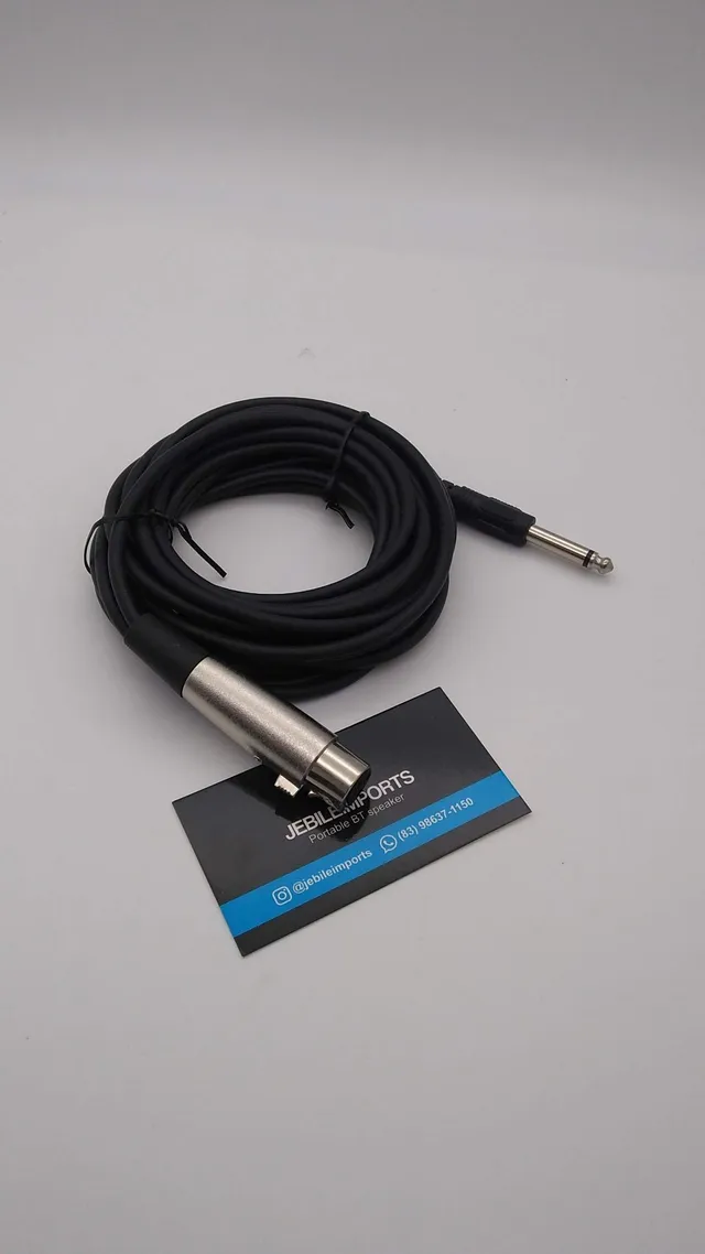 Cabo para microfone/entrega grátis