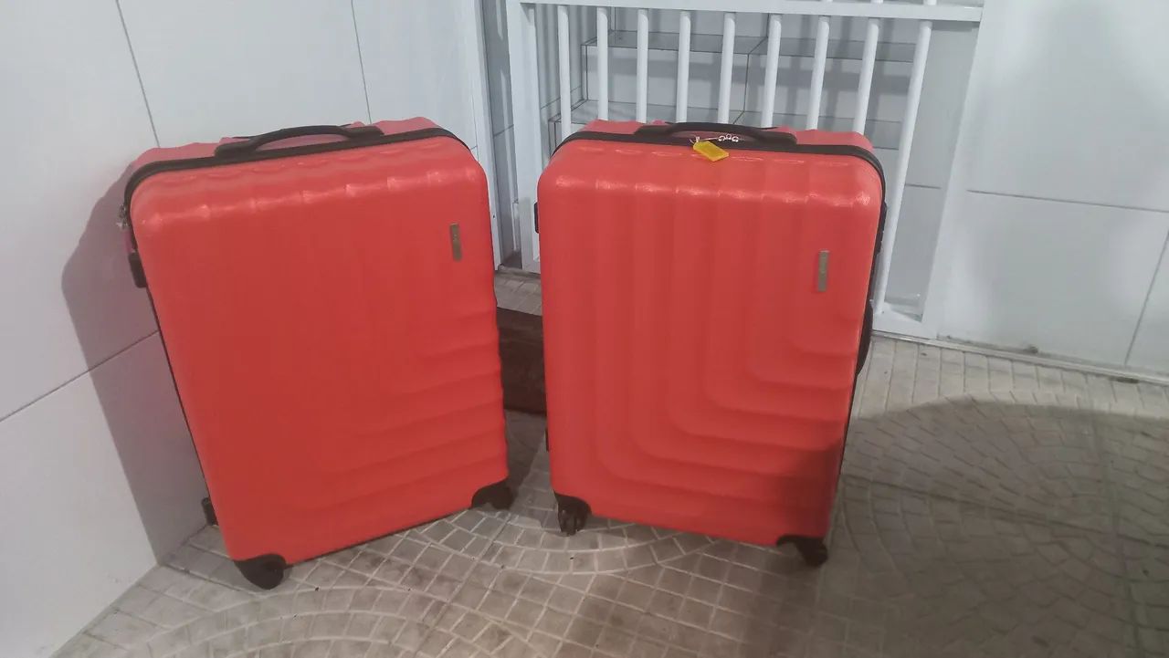 Kit 2 Malas de Viagem laranja - Foto 2