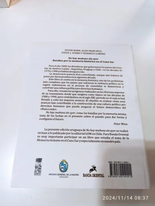 No Hay Manãna Sin Ayer - Peter Winn, Aldo Marchesi, Federico Lorenz, Steve J. Stern - Foto 2
