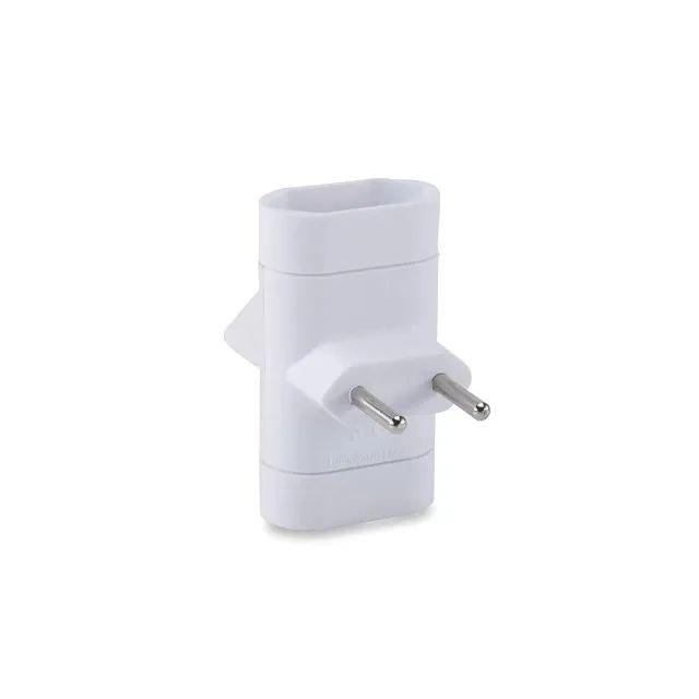 Adaptador De Tomada 3 Saidas 2pinos 10a 250v Branco - Force Line - Foto 2