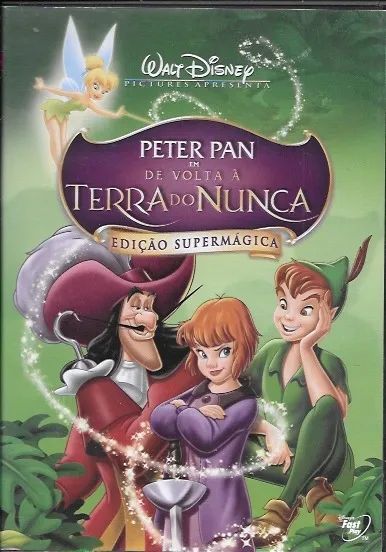 DVD: Peter Pan - de volta à Terra do Nunca (edição mágica) dublado/legendado (Dolby Digita